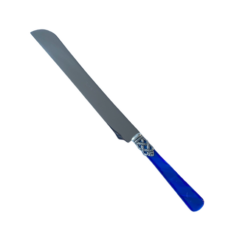 Baroque Bread Knife - Pearly Blue