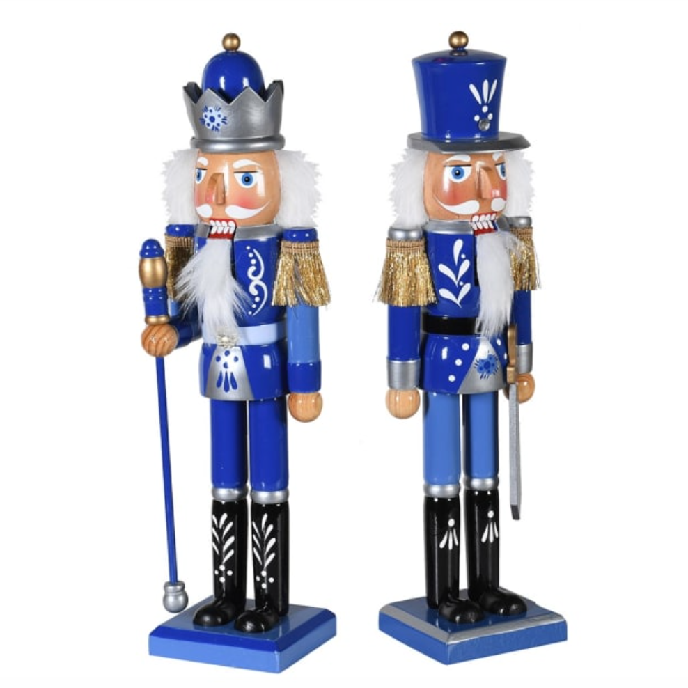 Large Nutcrackers in Blue (Set of 2)