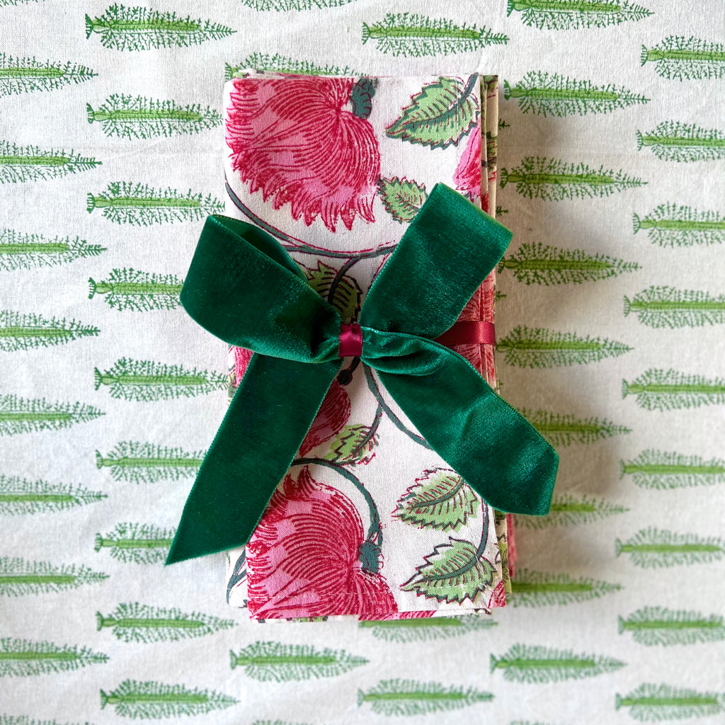 Emilia Garden Cotton Napkins (set of 4)