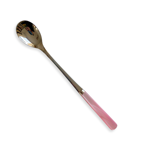 Pearly Cocktail & Ice Cream Spoon - Pink
