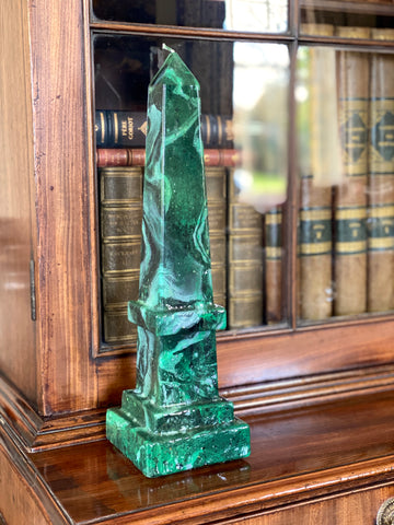 Obelisk Candle in 'Jade' (35cm Height)