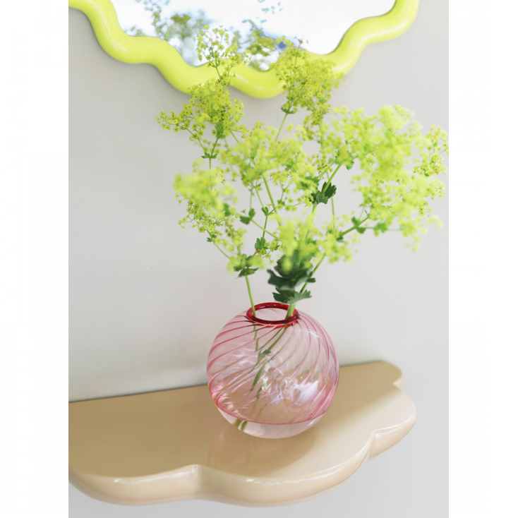 Swirl Bud Vase in Pink