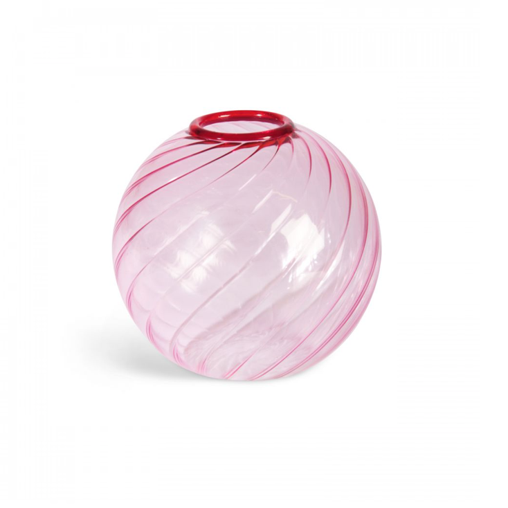Swirl Bud Vase in Pink