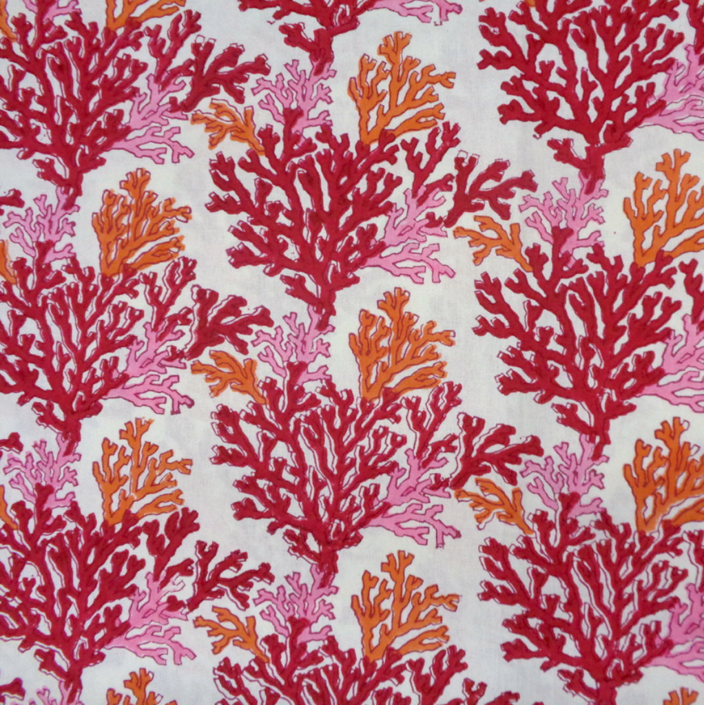 Coral Tablecloth in Pink & Red - Two Sizes